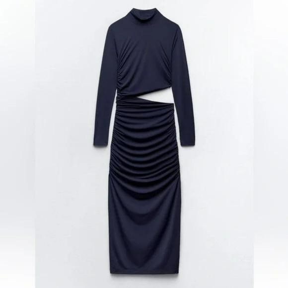 ZARA FITTED CUT OUT DRESS - Picture 1 of 2